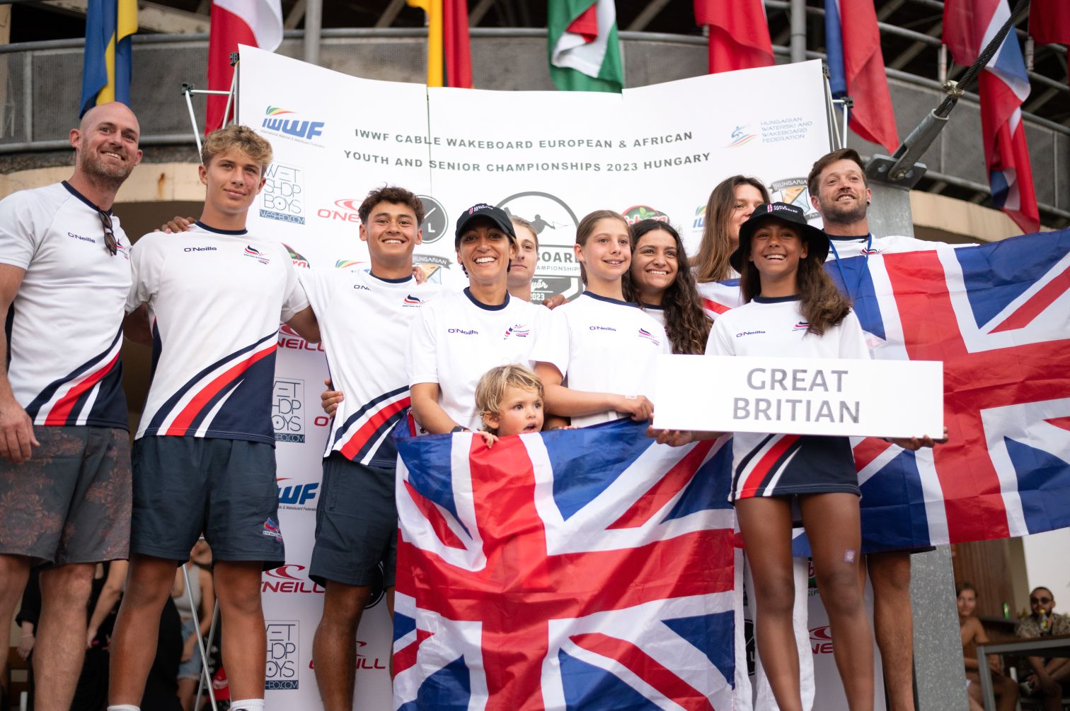 Team GB Cable Wakeboarders at 2023 Euros