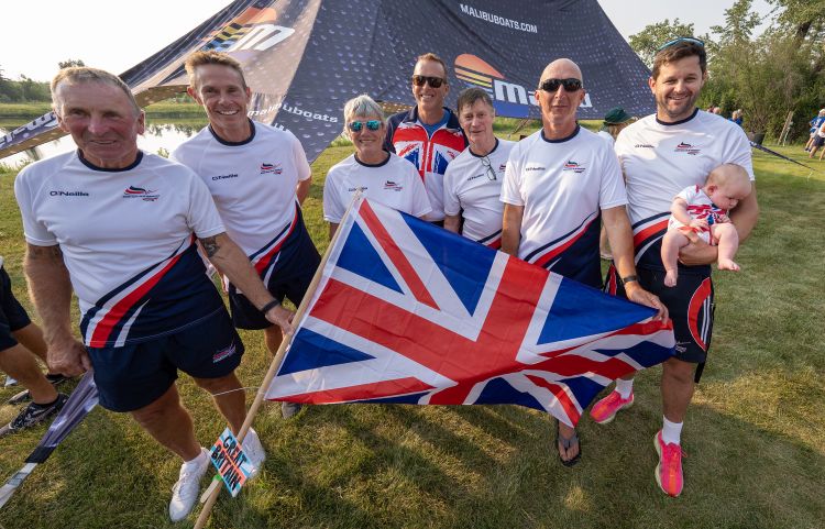 GB squad 2026 World Over 35 Waterski Championships - photo Johnny Hayward