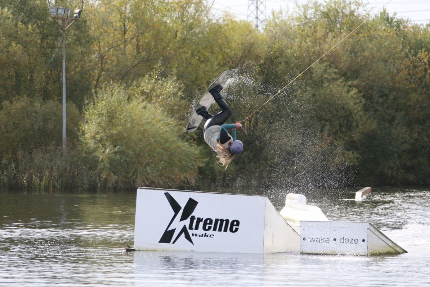 Amber Flegg, GB cable wakeboarder. Photo Michael Flegg