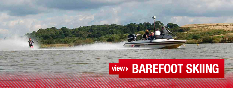 Barefoot skiing slide