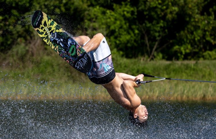Joel Poland on his way to a 9th pending overall world record in April 2926. Photo Johnny Hayward
