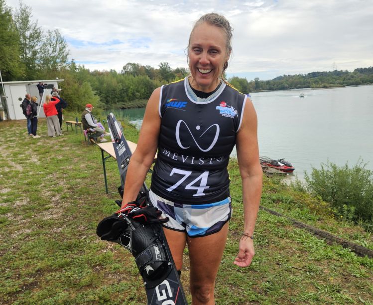 Kelly Atkins at the +35 Waterski Euros 2026