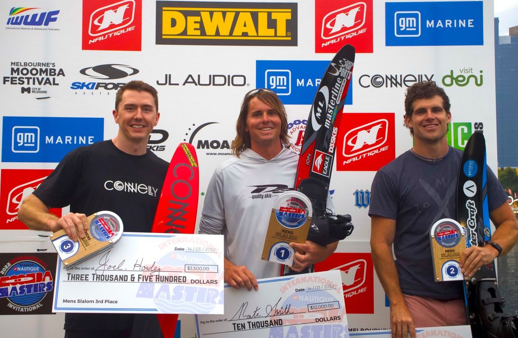 Moomba Masters 2022 Men's Slalom Podium