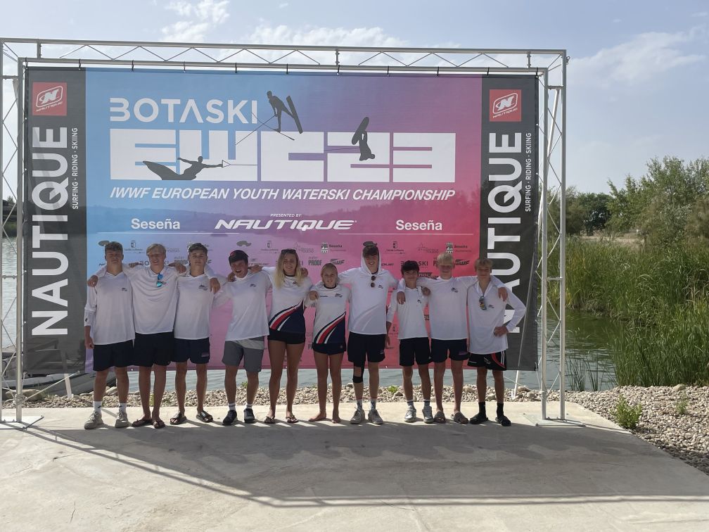 GB U14 & U17 Squad at the 2023 European Waterski Championships